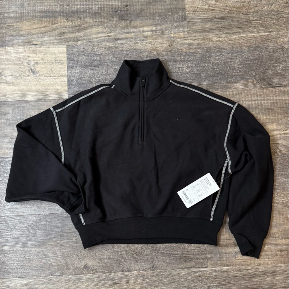 Athleta Forever Fleece 1/2 zip sweatshirt